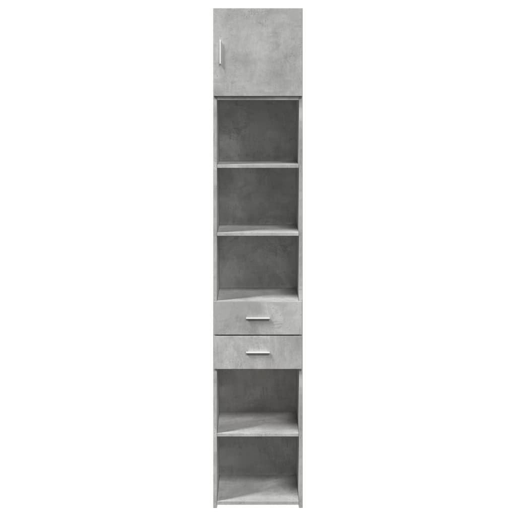 Skåp Betonggrå 40x42,5x225 cm