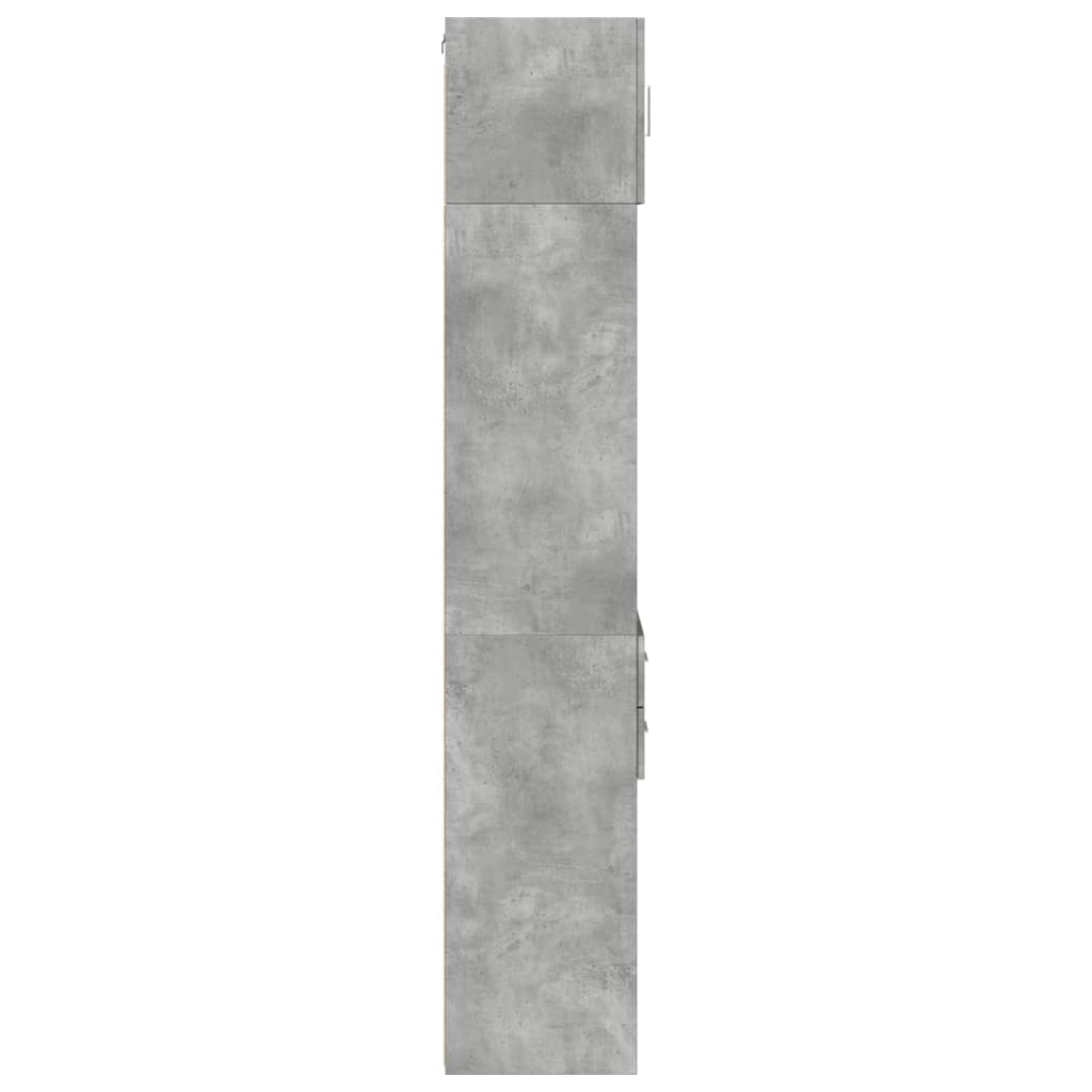 Skåp Betonggrå 40x42,5x225 cm
