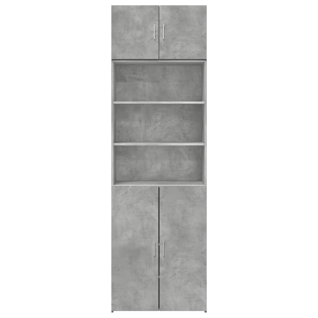 Skåp Betonggrå 70x42,5x225 cm