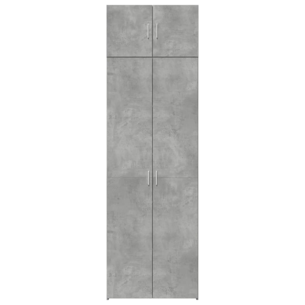 Skåp Betonggrå 70x42,5x225 cm