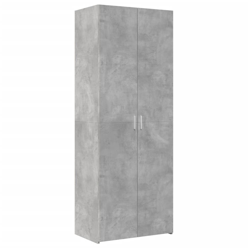 Skåp Betonggrå 70x42,5x225 cm