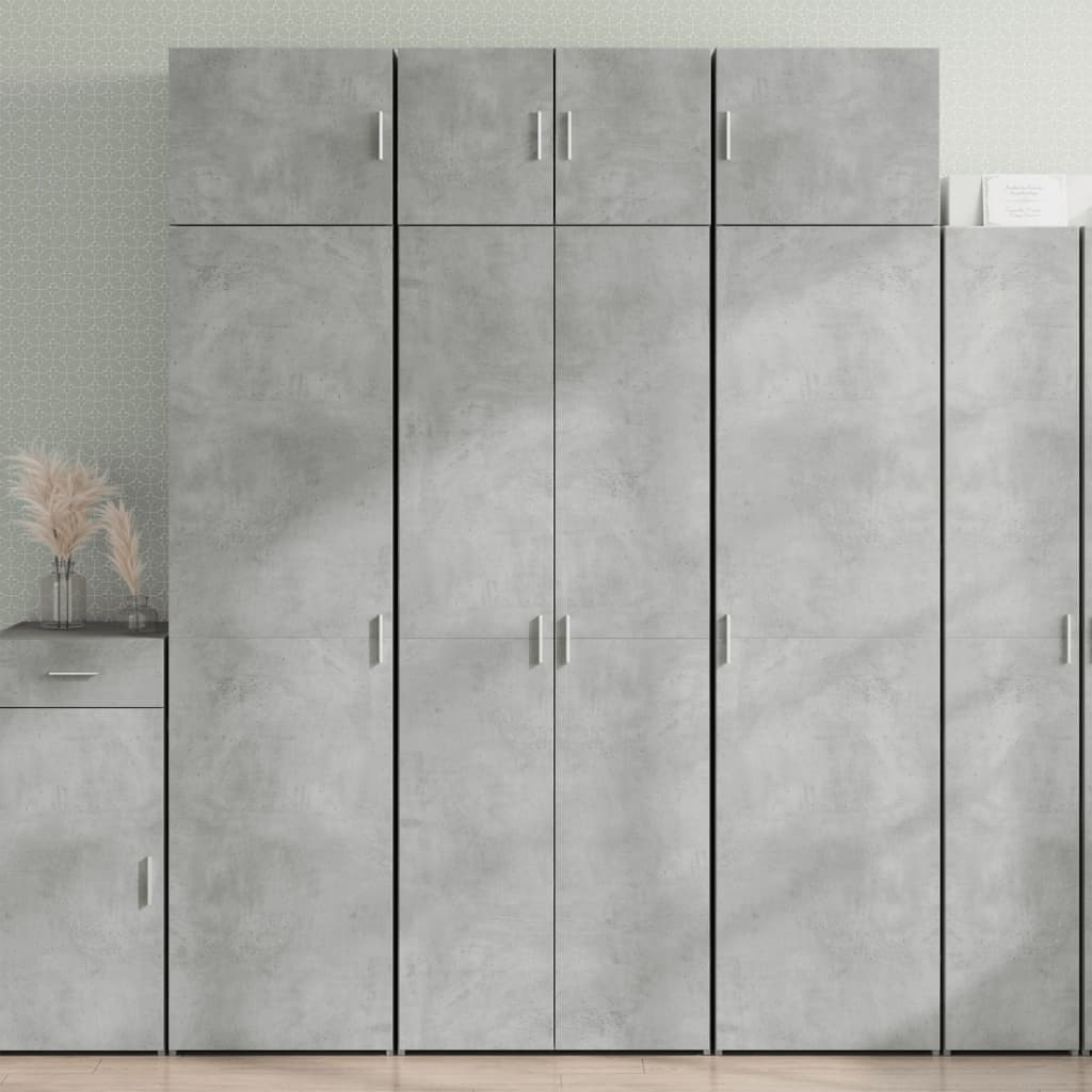 Skåp Betonggrå 70x42,5x225 cm