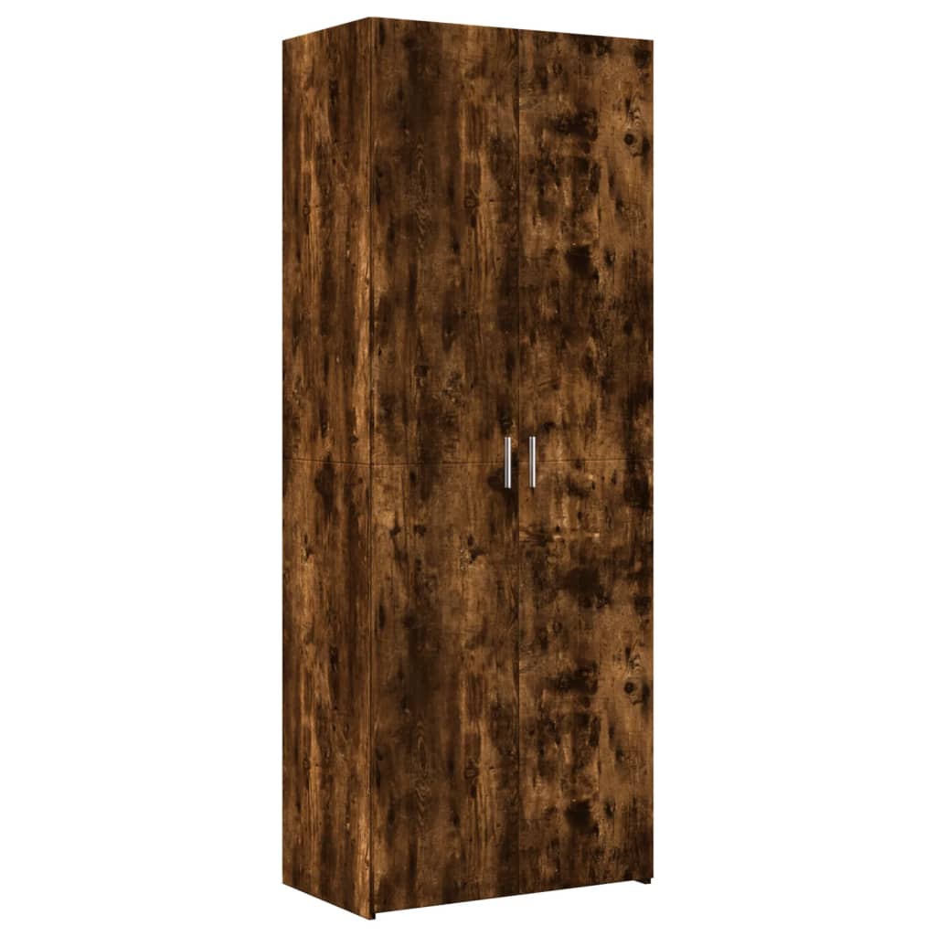 Skåp Rökfärgad Ek 70x42,5x225 cm