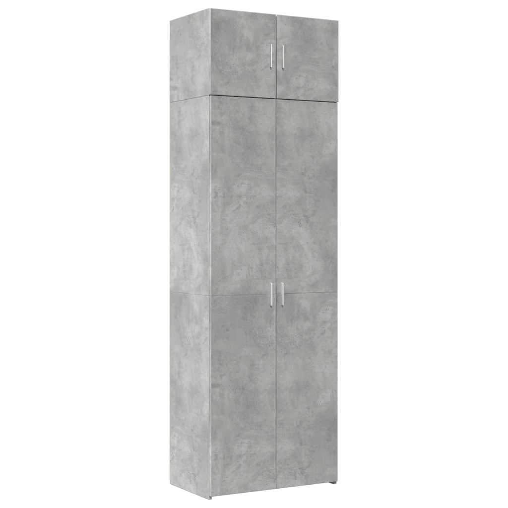 Skåp Betonggrå 70x42,5x225 cm