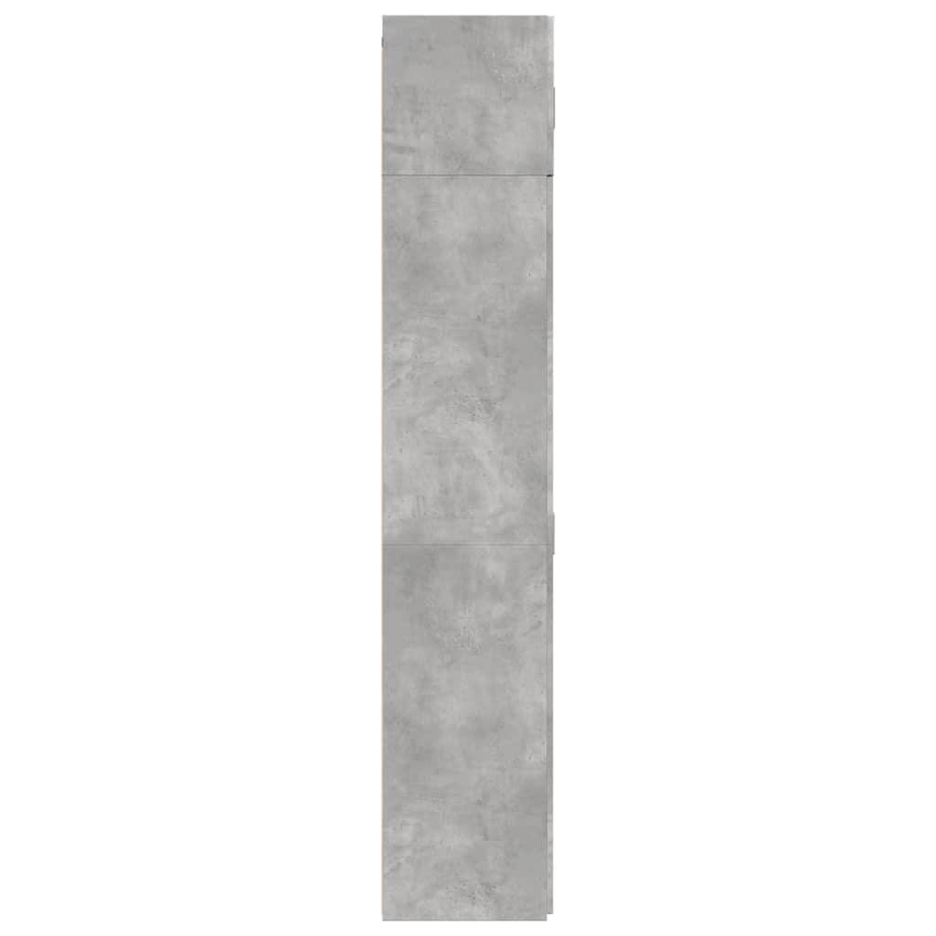 Skåp Betonggrå 70x42,5x225 cm