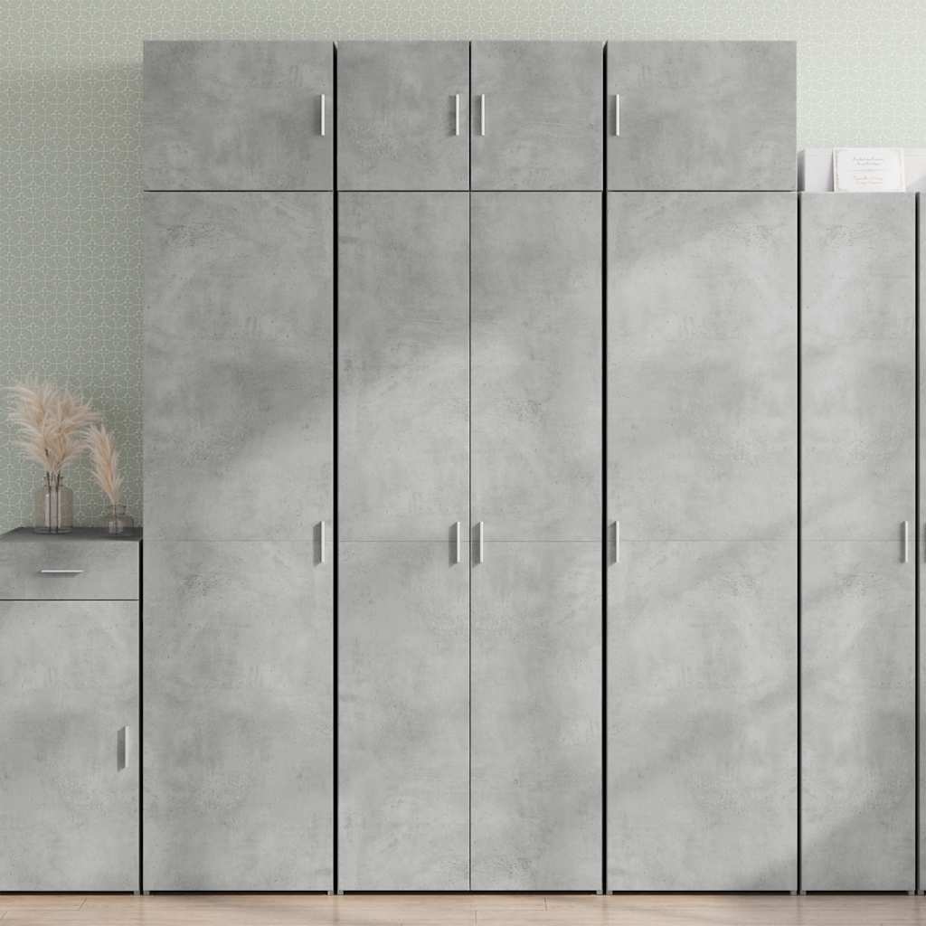 Skåp Betonggrå 70x42,5x225 cm