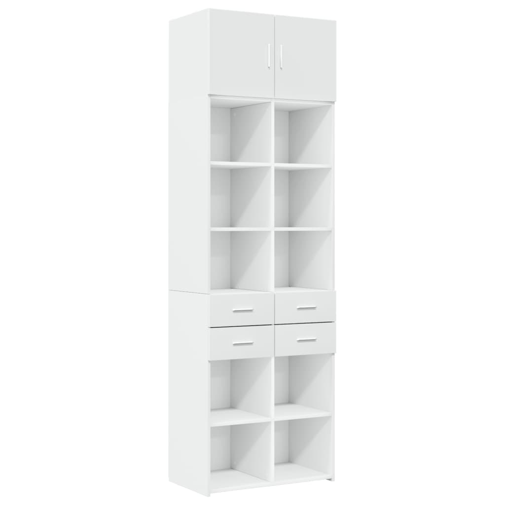 Skåp Vit 70x42,5x225 cm
