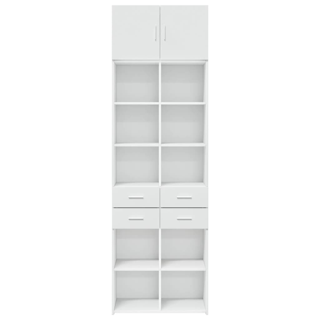 Skåp Vit 70x42,5x225 cm