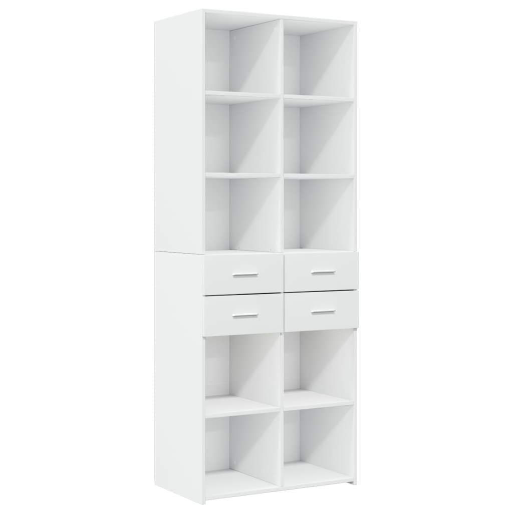 Skåp Vit 70x42,5x225 cm