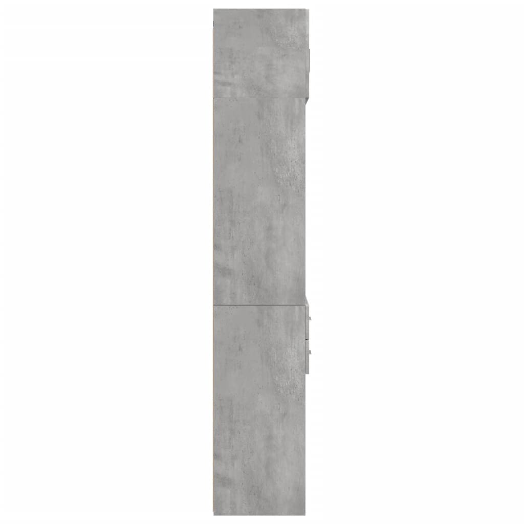 Skåp Betonggrå 70x42,5x225 cm
