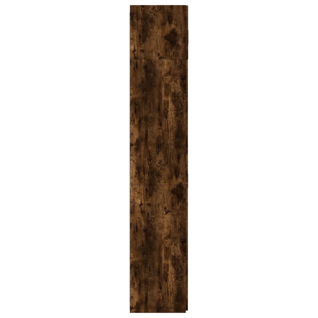Skåp Rökfärgad Ek 80x42,5x225 cm