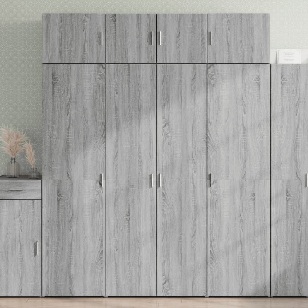 Skåp Sonoma Grå 80x42,5x225 cm