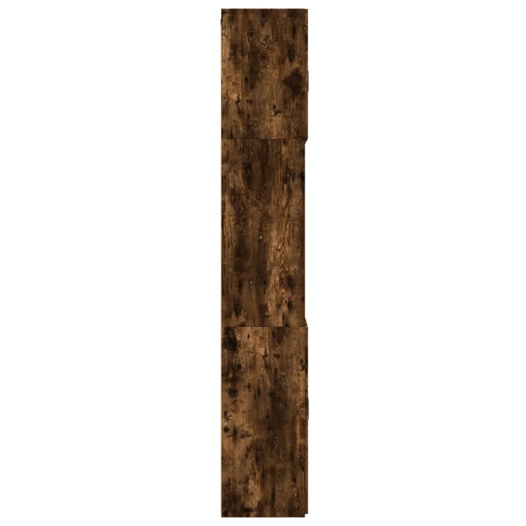 Skåp Rökfärgad Ek 80x42,5x249 cm