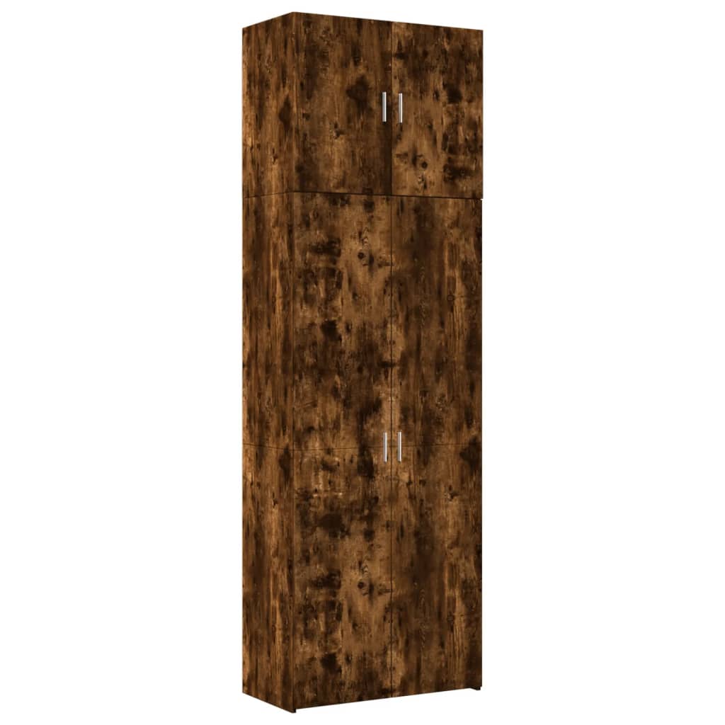 Skåp Rökfärgad Ek 80x42,5x249 cm