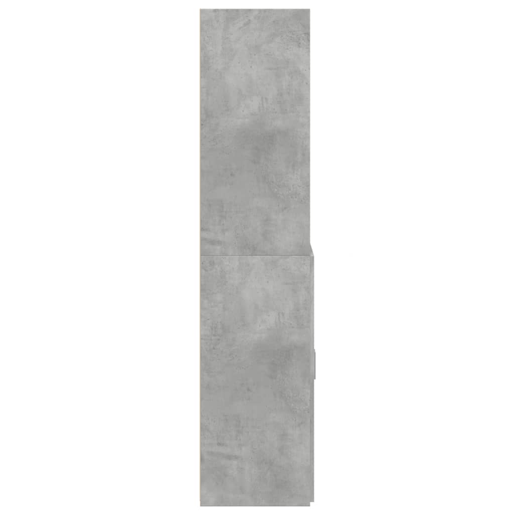 Skåp Betonggrå 80x42,5x185 cm