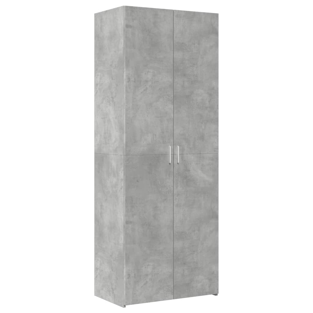 Skåp Betonggrå 70x42,5x185 cm