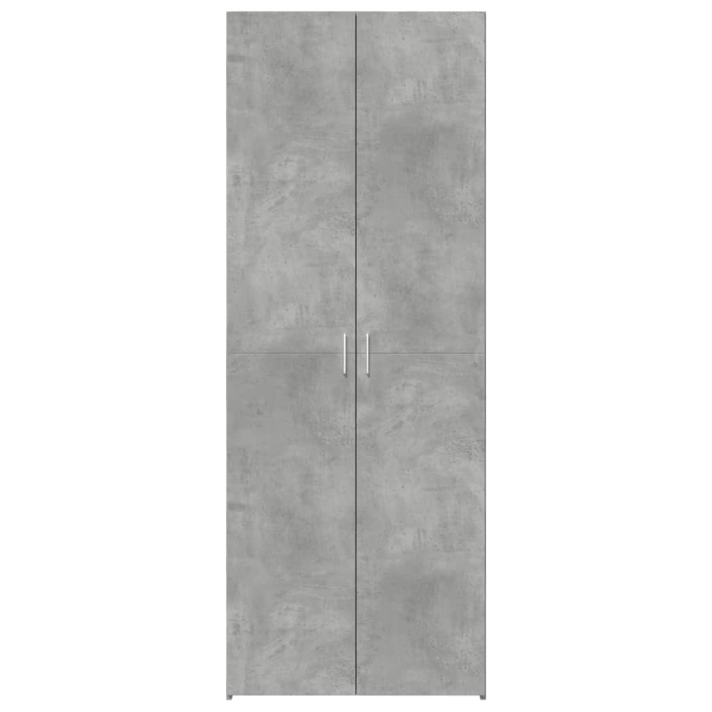Skåp Betonggrå 70x42,5x185 cm