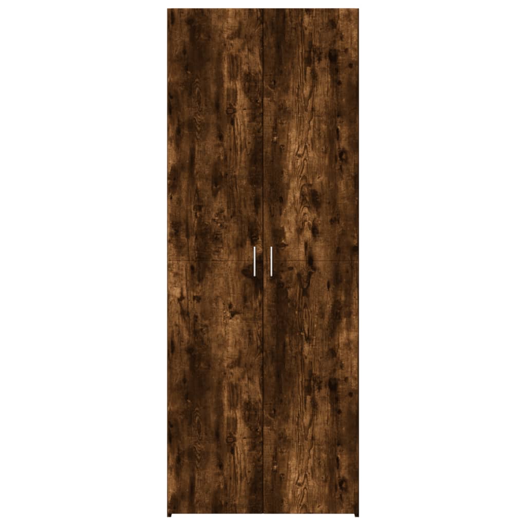 Skåp Rökfärgad Ek 70x42,5x185 cm