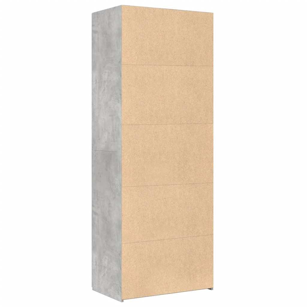 Skåp Betonggrå 70x42,5x185 cm