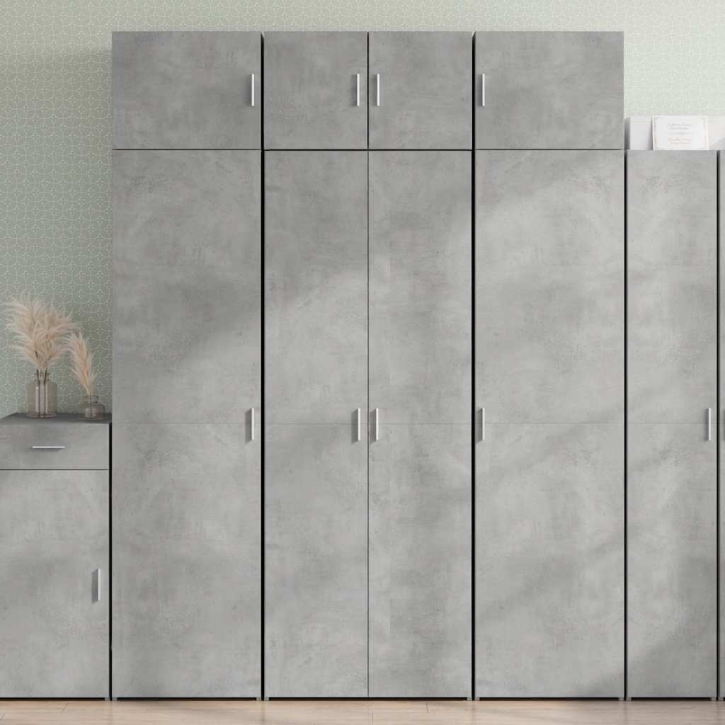 Skåp Betonggrå 70x42,5x185 cm