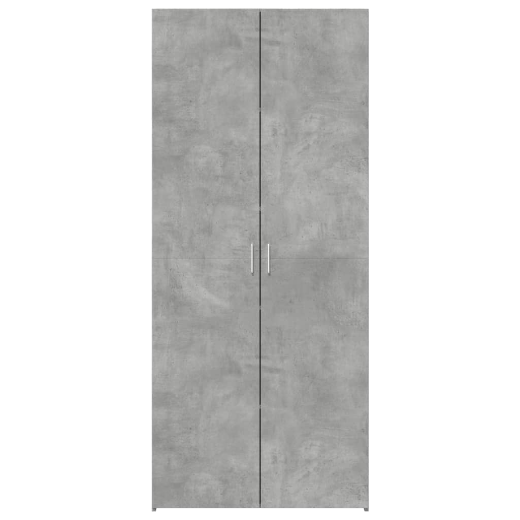 Skåp Betonggrå 80x42,5x185 cm