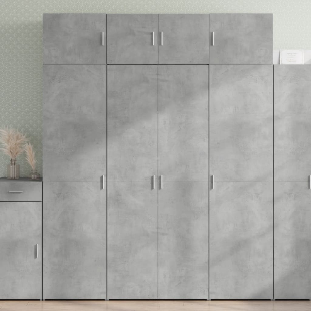 Skåp Betonggrå 80x42,5x185 cm