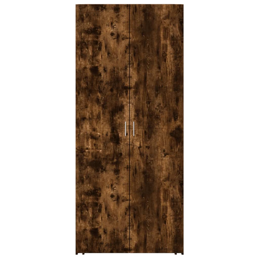 Skåp Rökfärgad Ek 80x42,5x185 cm