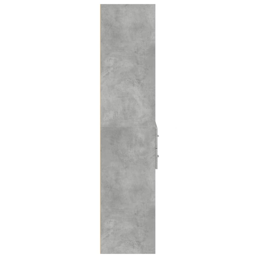 Skåp Betonggrå 70x42,5x185 cm