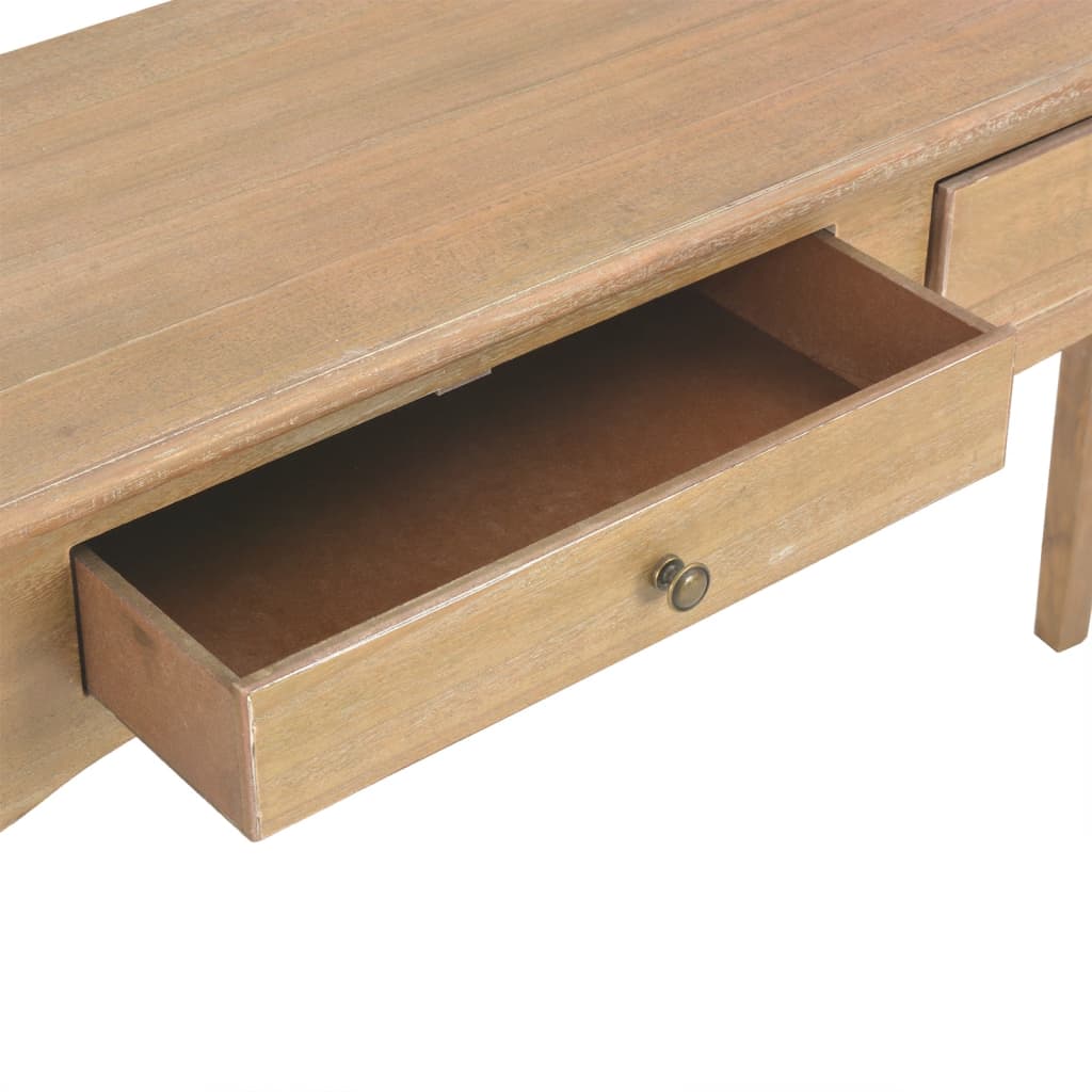 Avlastningsbord Konsollbord Trä med 2 lådor 110x35x76 cm