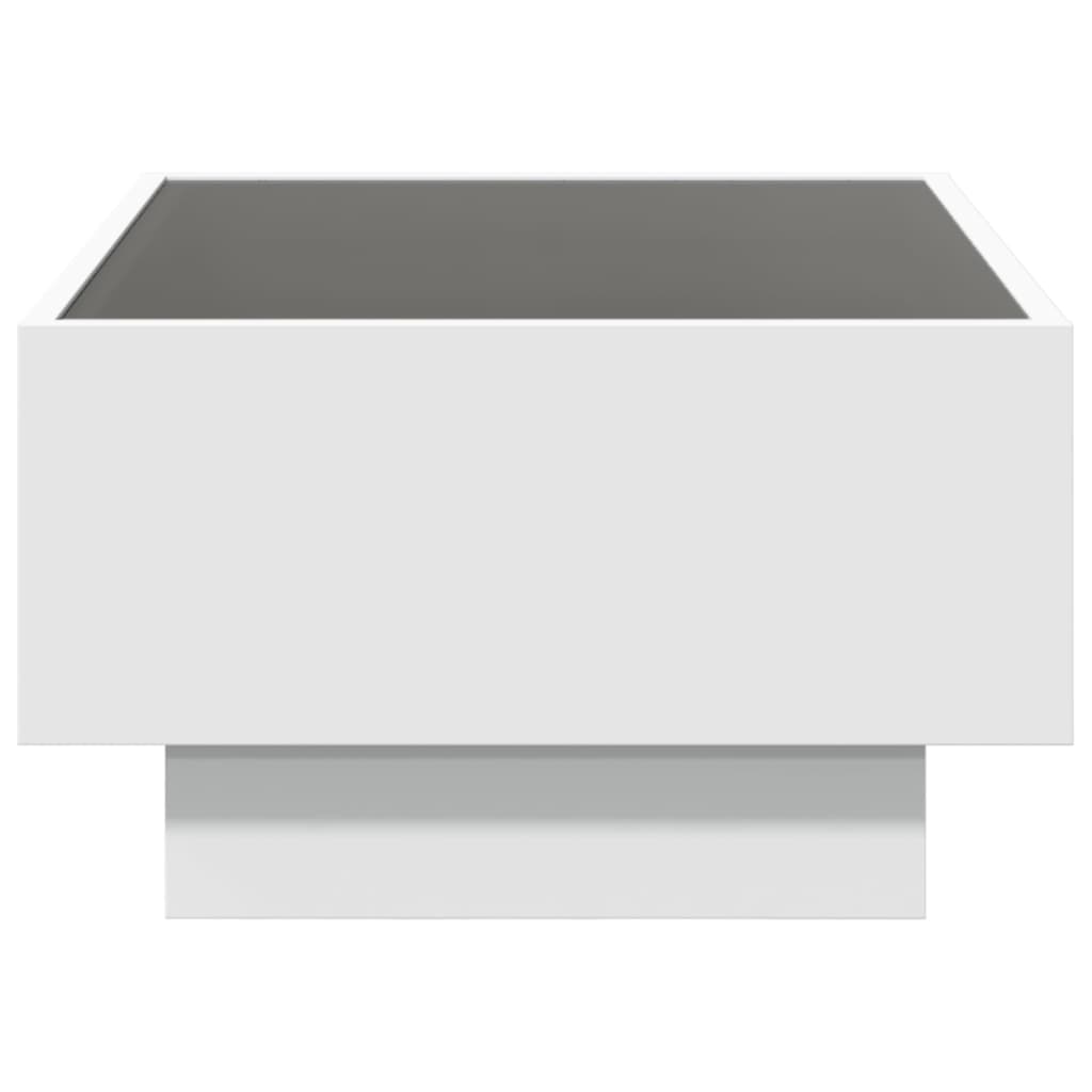 Soffbord Vit LEDs 70x50x30 cm