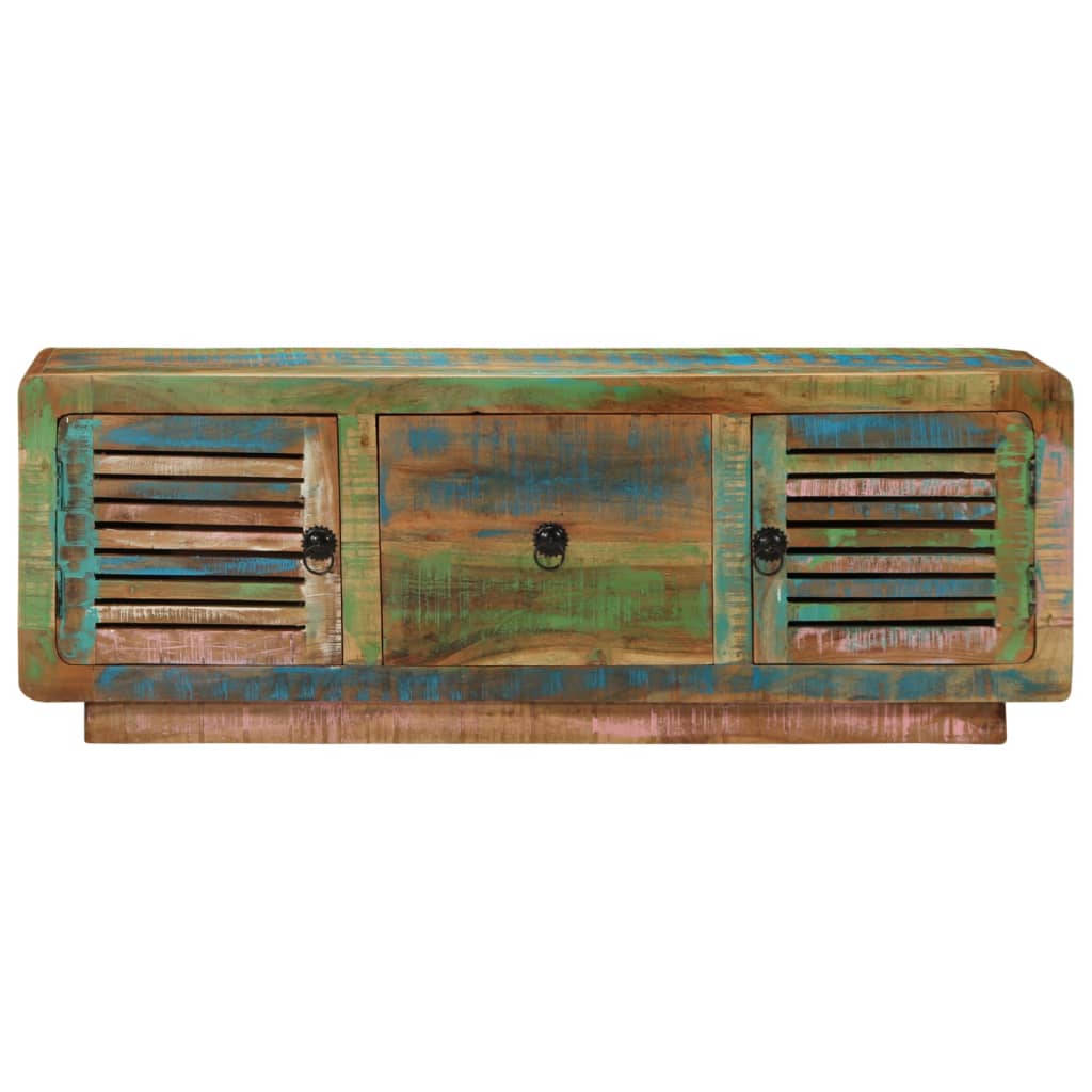 Tv-bänk 110x30x40 cm massivt återvunnet trä