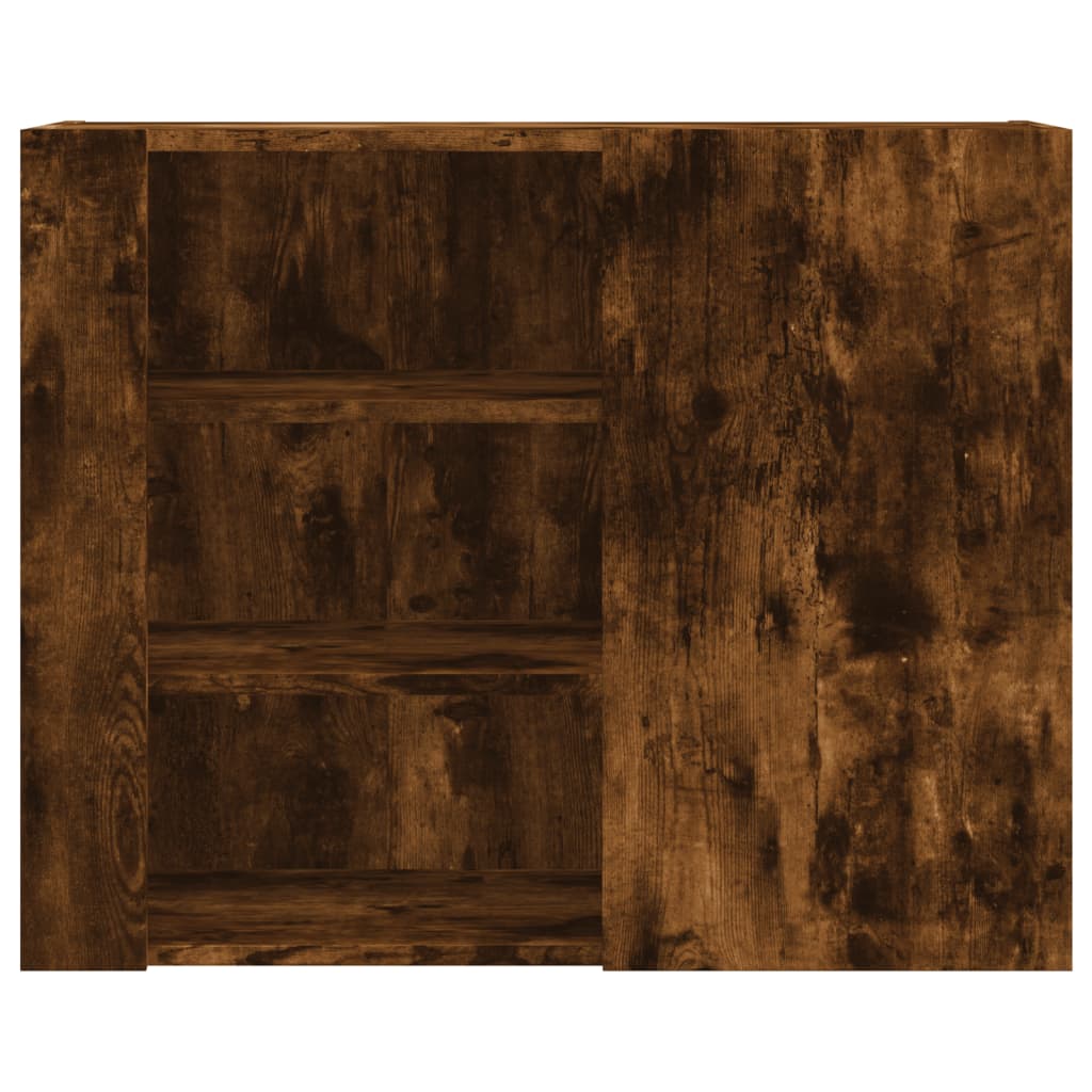 Väggskåp Rökfärgad Ek 75x35x60 cm