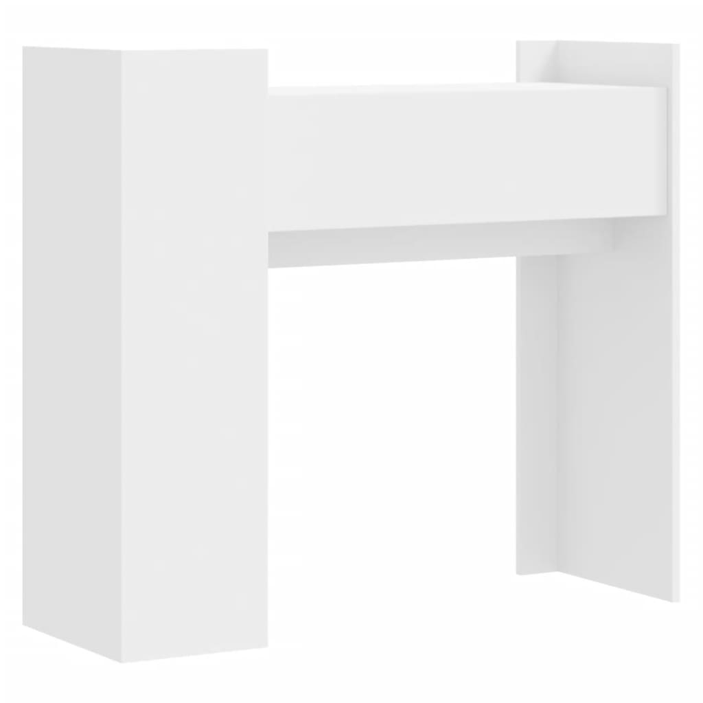 Avlastningsbord Konsollbord Vit 100x35x90 cm