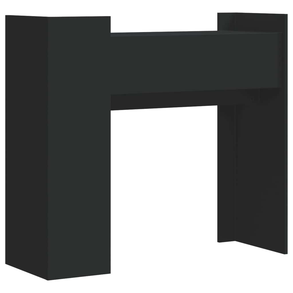 Avlastningsbord Konsollbord Svart 100x35x90 cm