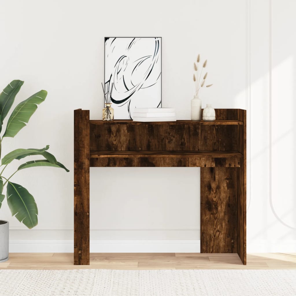 Avlastningsbord Konsollbord Rökfärgad Ek 100x35x90 cm