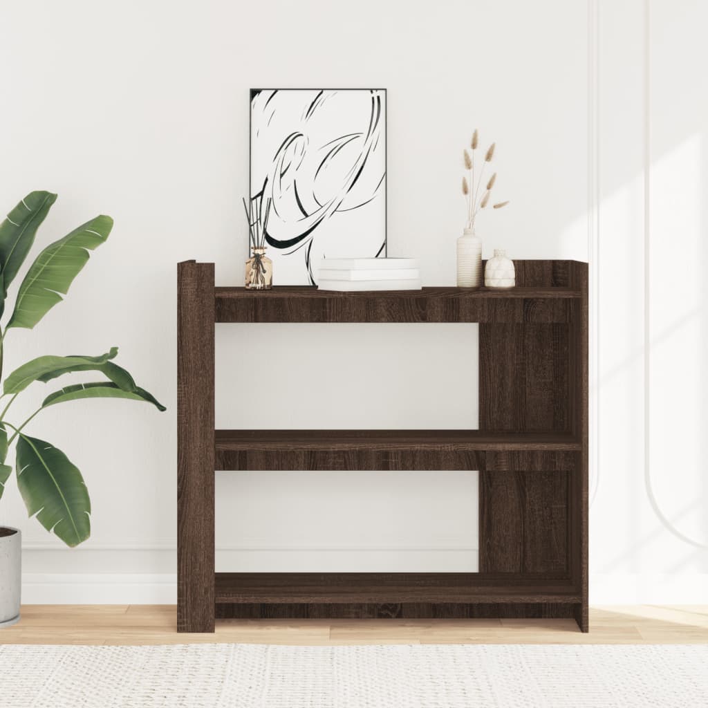 Avlastningsbord Konsollbord Brun Ek 100x35x90 cm