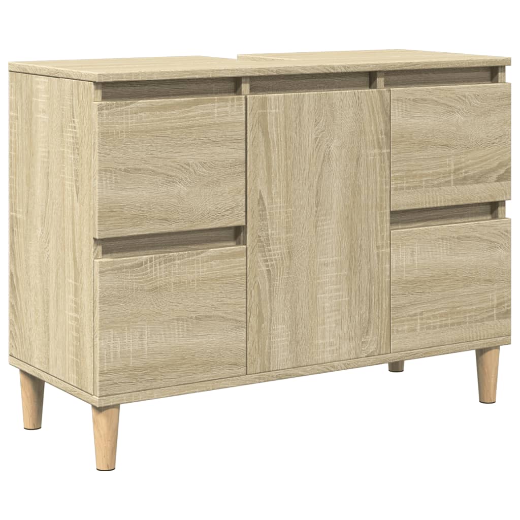 Badrumsunderskåp Sonoma Ek 80x33x60 cm