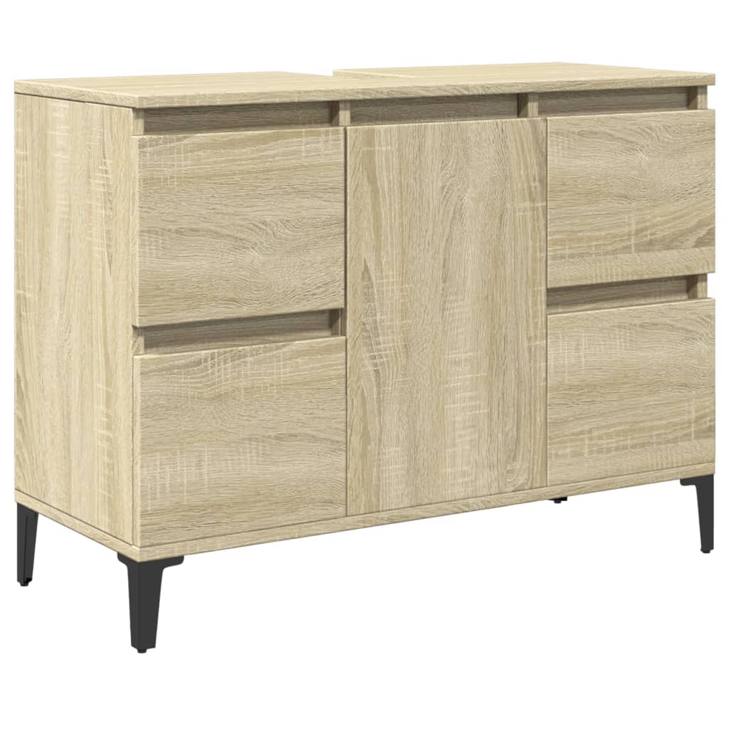 Badrumsunderskåp Sonoma Ek 80x33x60 cm