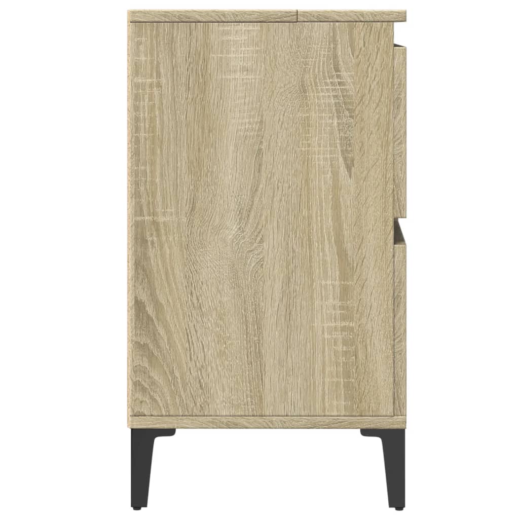 Badrumsunderskåp Sonoma Ek 80x33x60 cm