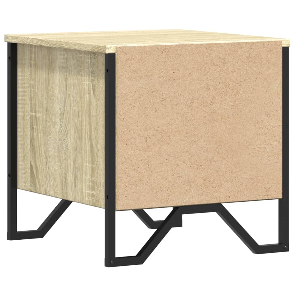Sängbord 2 st sonoma-ek 40x41x40 cm konstruerat trä
