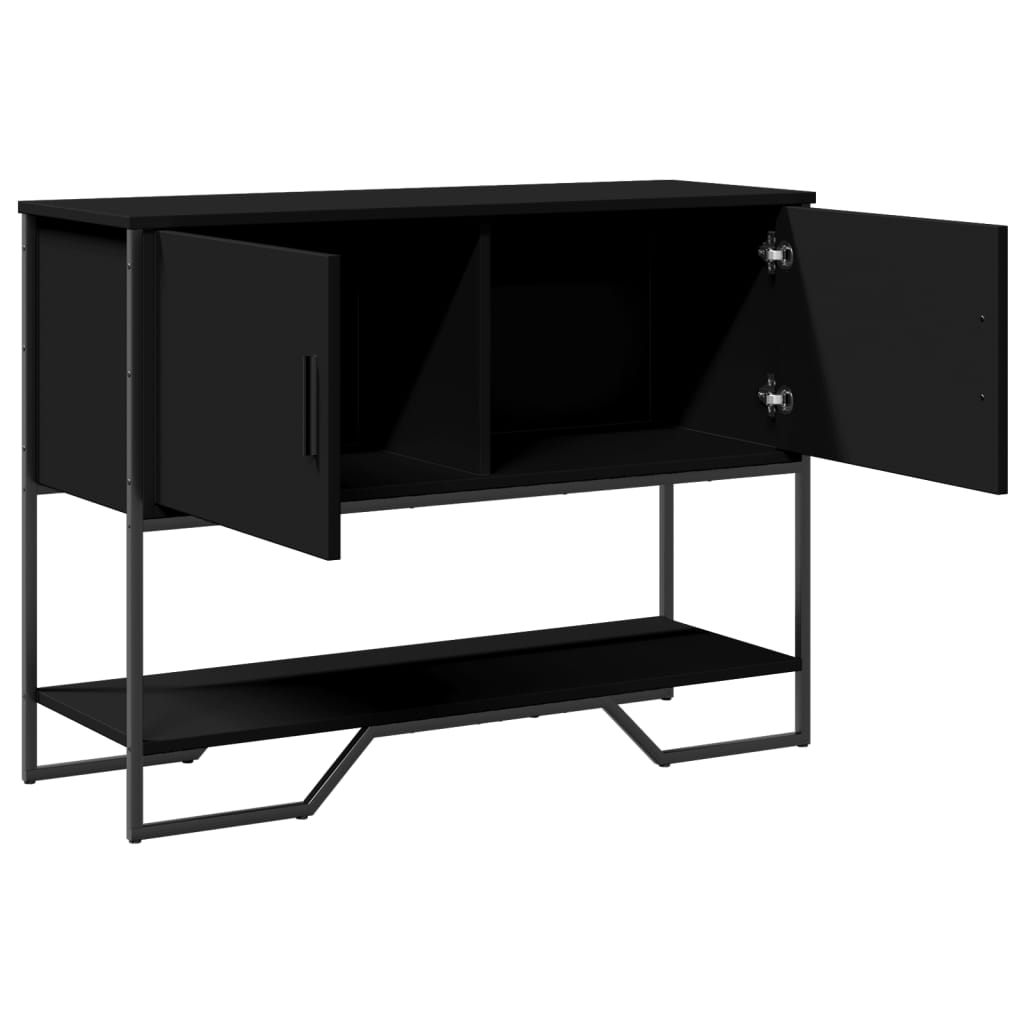 Avlastningsbord Konsollbord Svart 100x35x74,5 cm