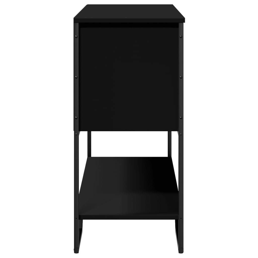 Avlastningsbord Konsollbord Svart 100x35x74,5 cm
