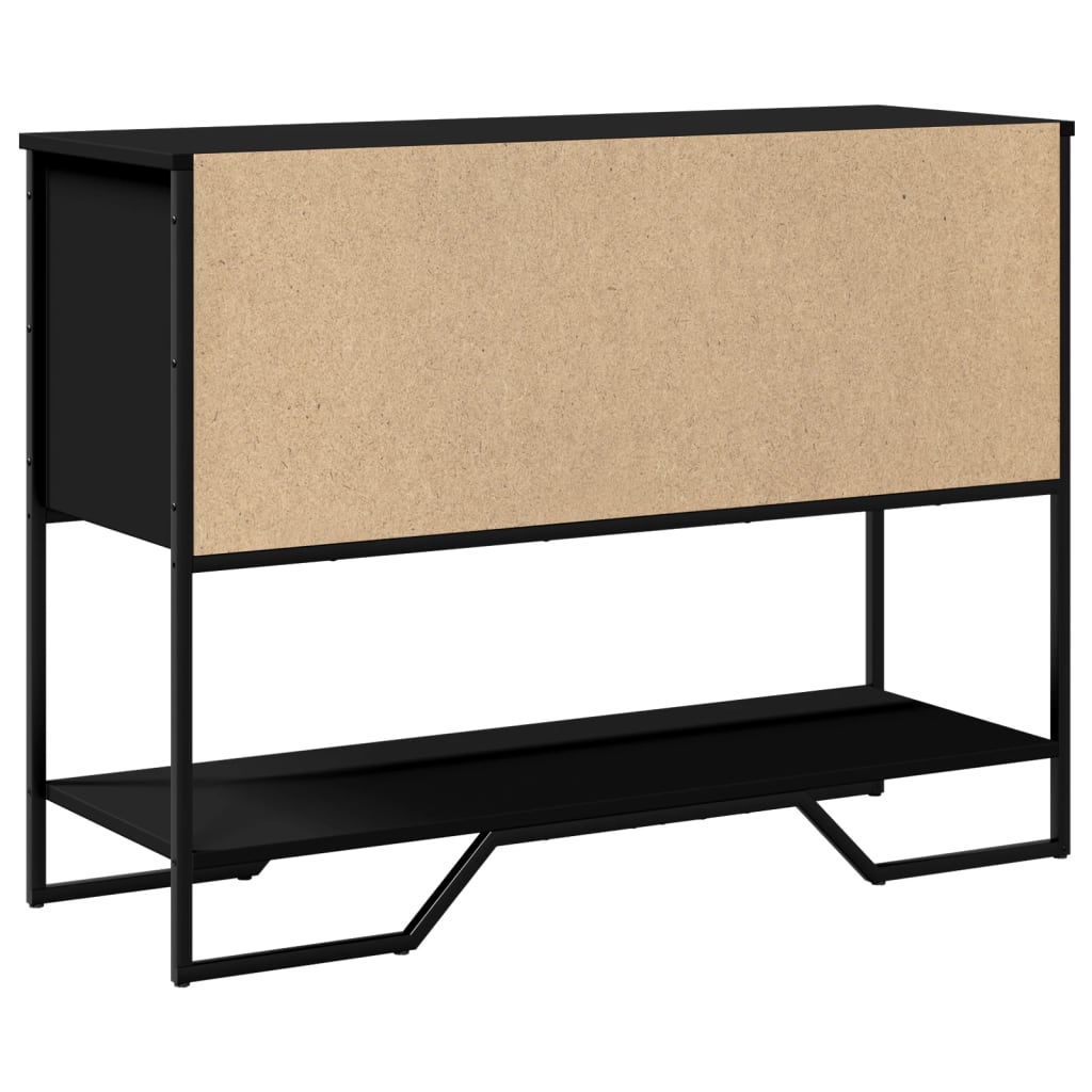 Avlastningsbord Konsollbord Svart 100x35x74,5 cm