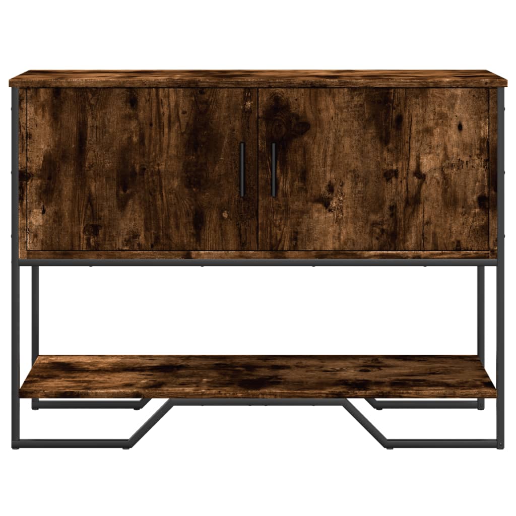 Avlastningsbord Konsollbord Rökfärgad Ek 100x35x74,5 cm