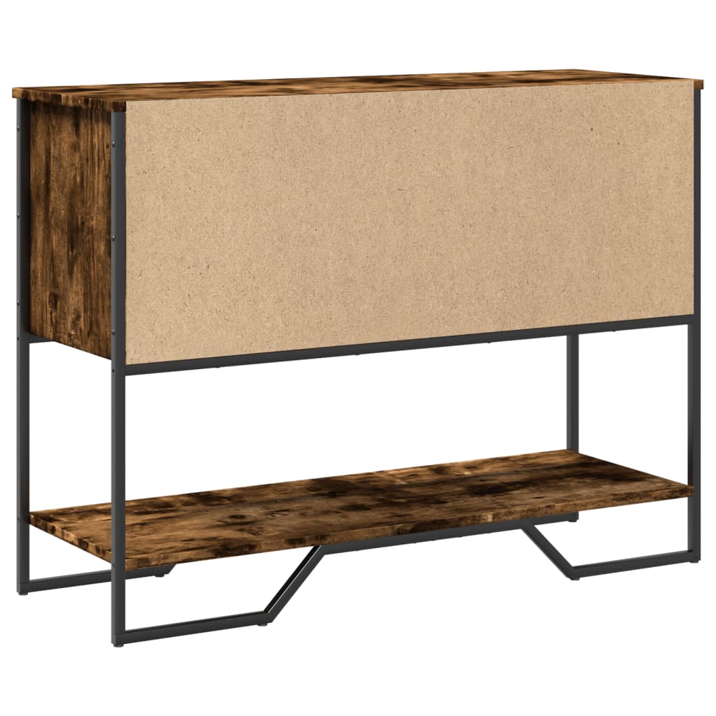Avlastningsbord Konsollbord Rökfärgad Ek 100x35x74,5 cm