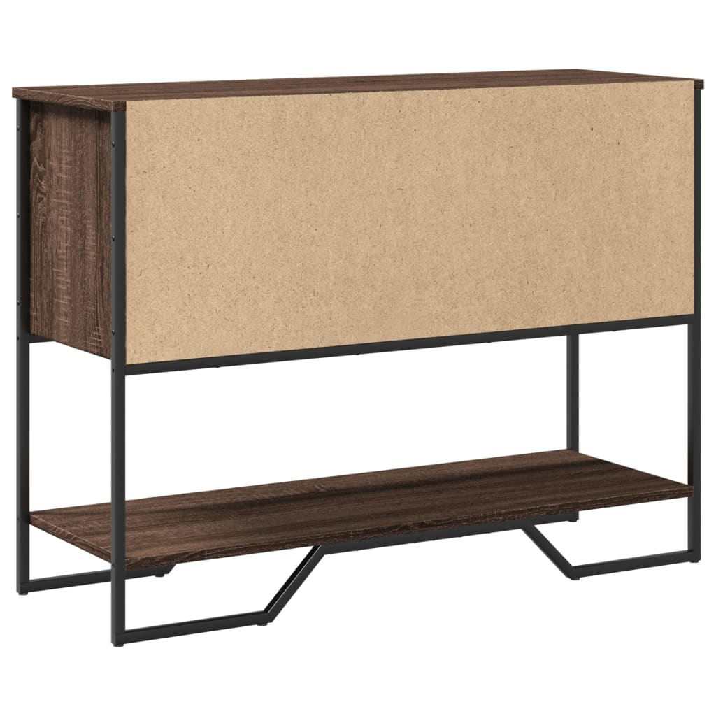 Avlastningsbord Konsollbord Brun Ek 100x35x74,5 cm