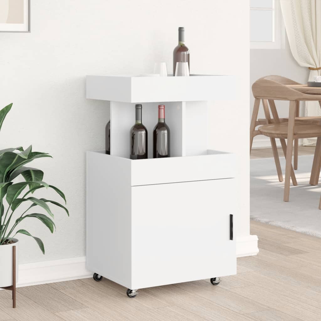 Vinställ Barvagn Vit 50x41x89 cm