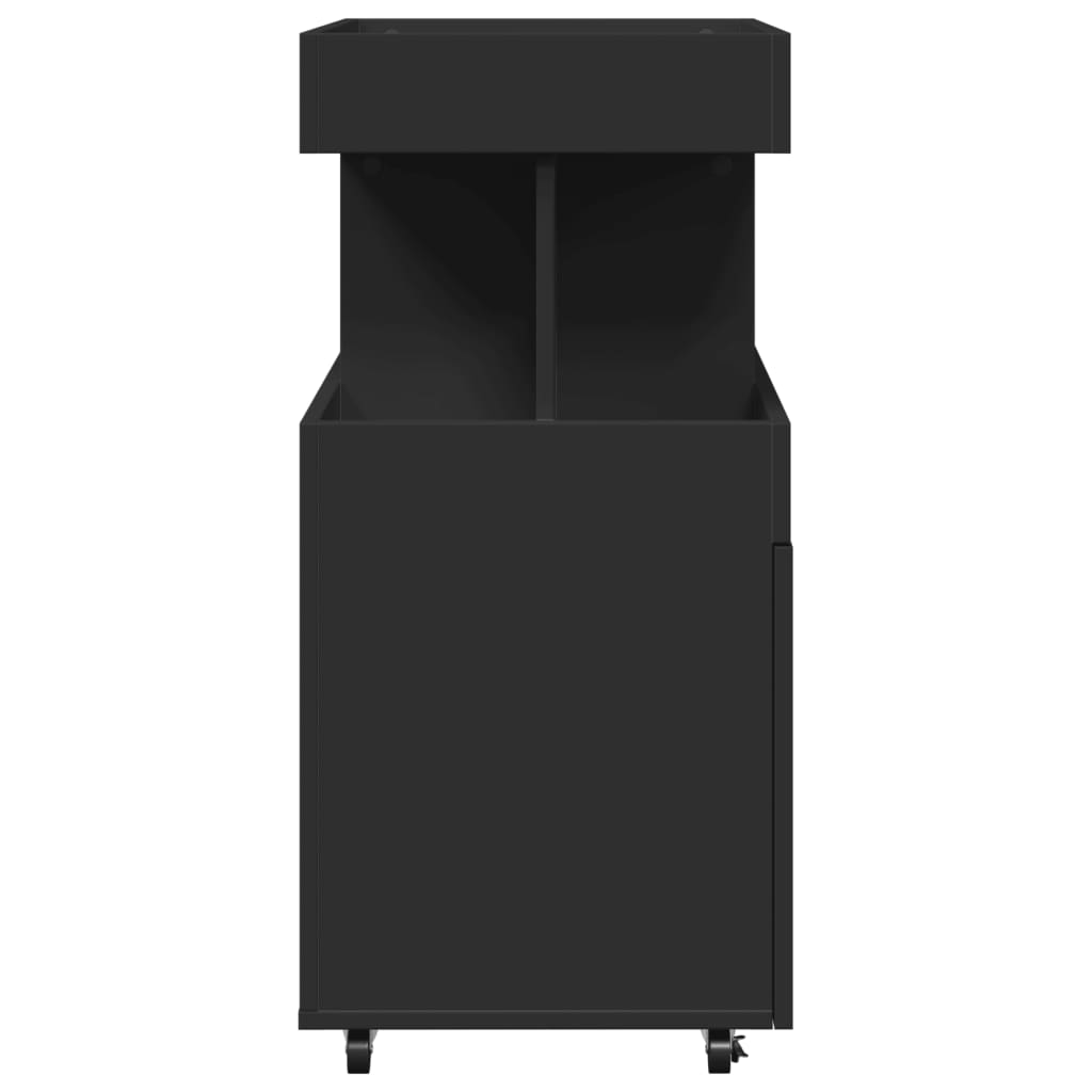 Vinställ Barvagn Svart 50x41x89 cm