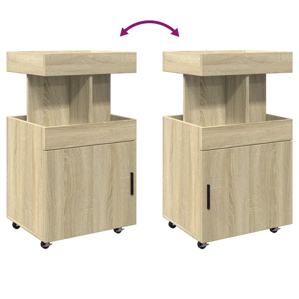 Vinställ Barvagn Sonoma Ek 50x41x89 cm