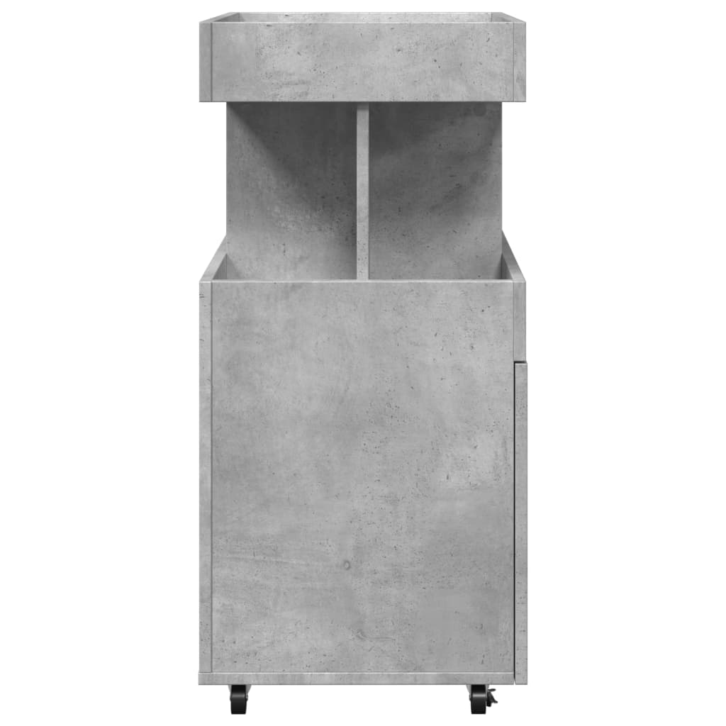 Vinställ Barvagn Betonggrå 50x41x89 cm